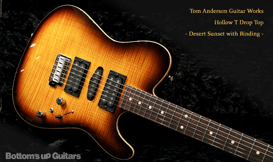 Tom Anderson Guitar Works Hollow T Drop Top - Desert Sunset with ...