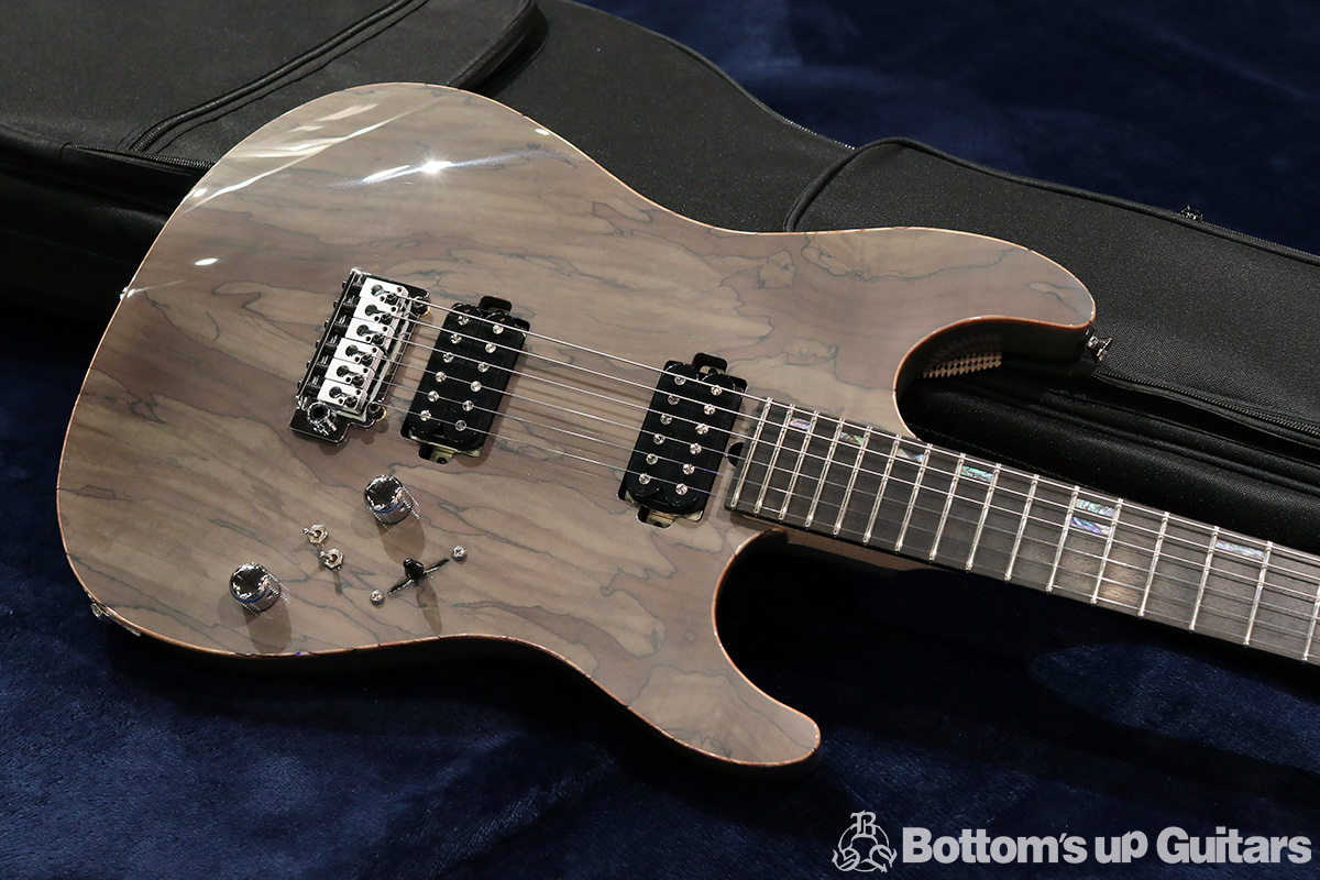 T's Guitars DST-Pro22 Spalted Maple / Ash body with 'Wilkinson Locking Bridge WVS130' 【 当社特注品 !! 】