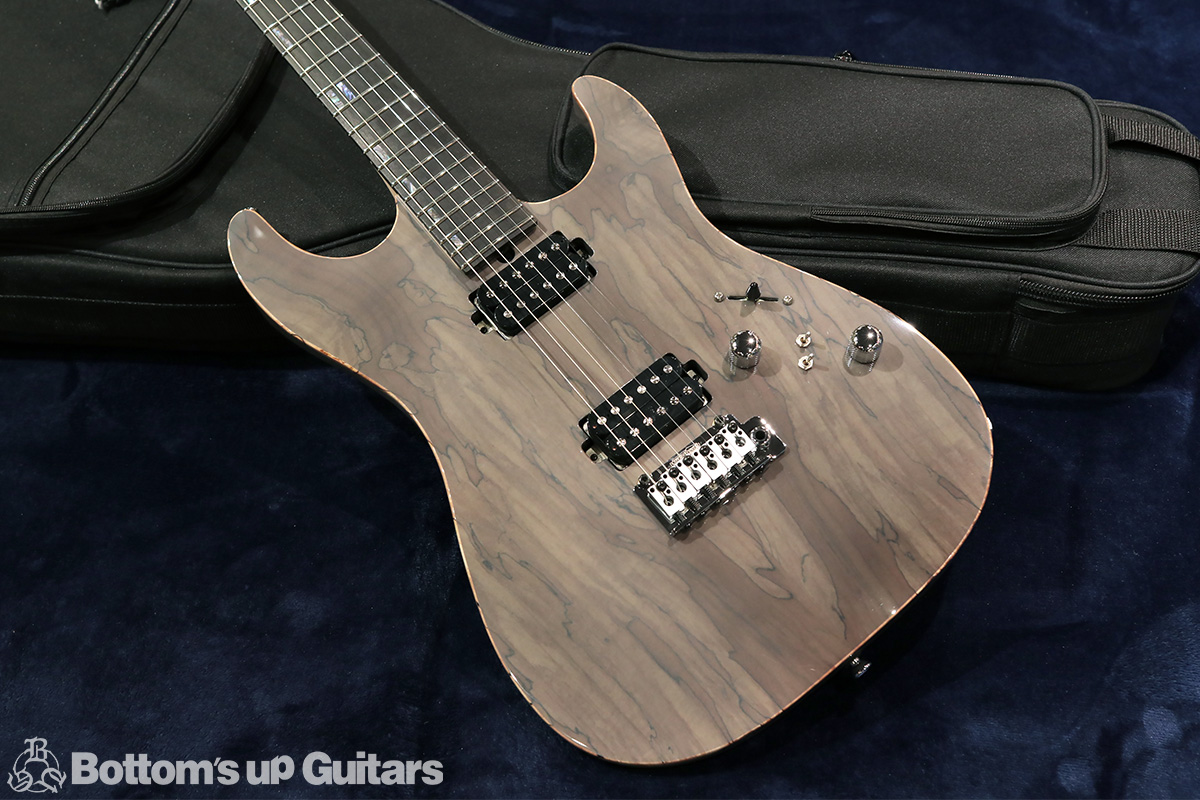 T's Guitars DST-Pro22 Spalted Maple / Ash body with 'Wilkinson Locking Bridge WVS130' 【 当社特注品 !! 】