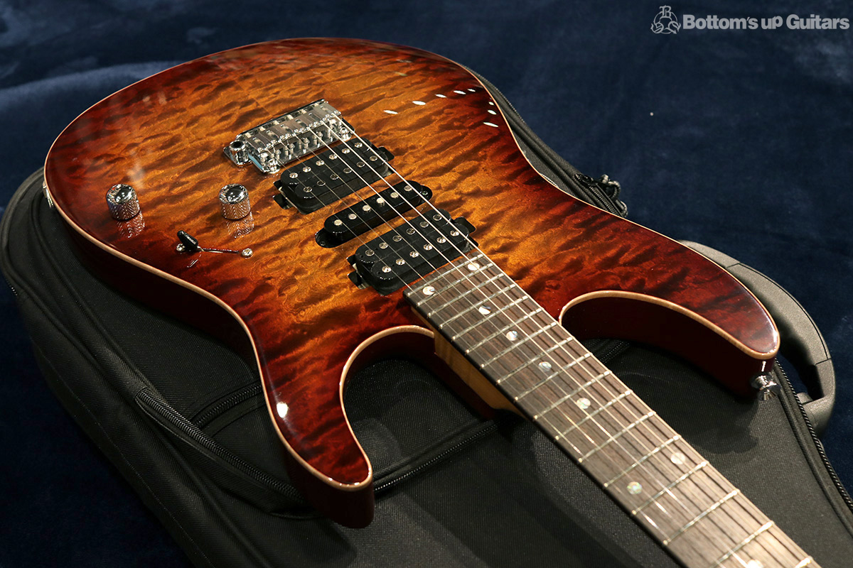 T's Guitars {BUG} DST-24Quilt RFMN    - Tiger Eye Burst  - 【ローステッドフレイムメイプル採用のDST!】