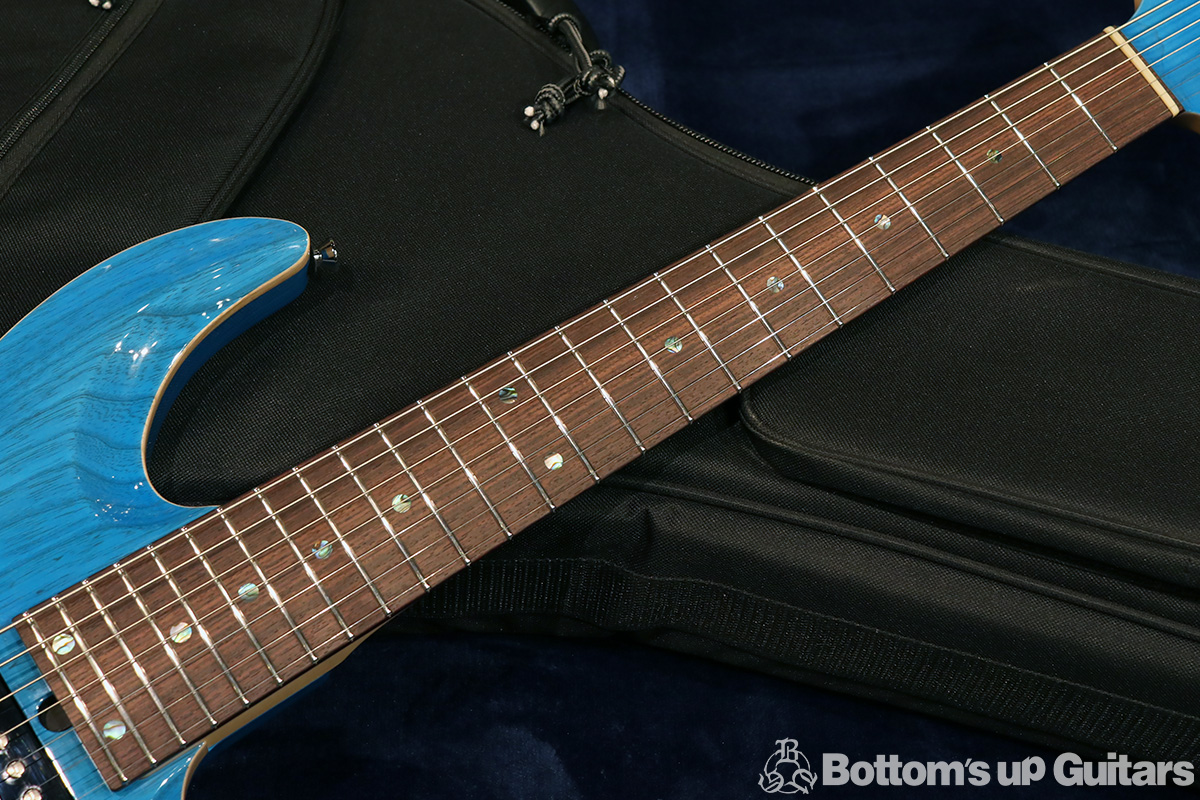 T's Guitars DST24-7st, Carved - Sheer Bora Bora Blue - 【ティースギターズ初の7弦カーブドモデル!】