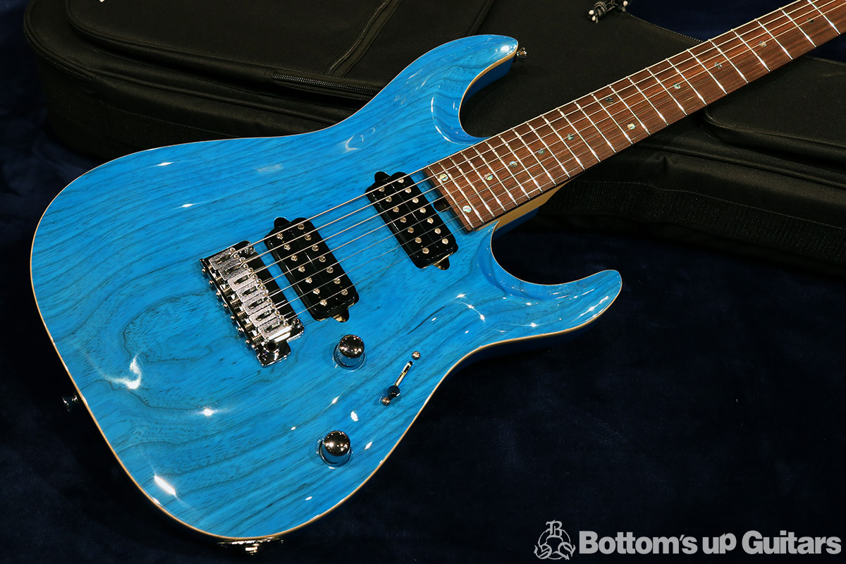 T's Guitars DST24-7st, Carved - Sheer Bora Bora Blue - 【ティースギターズ初の7弦カーブドモデル!】