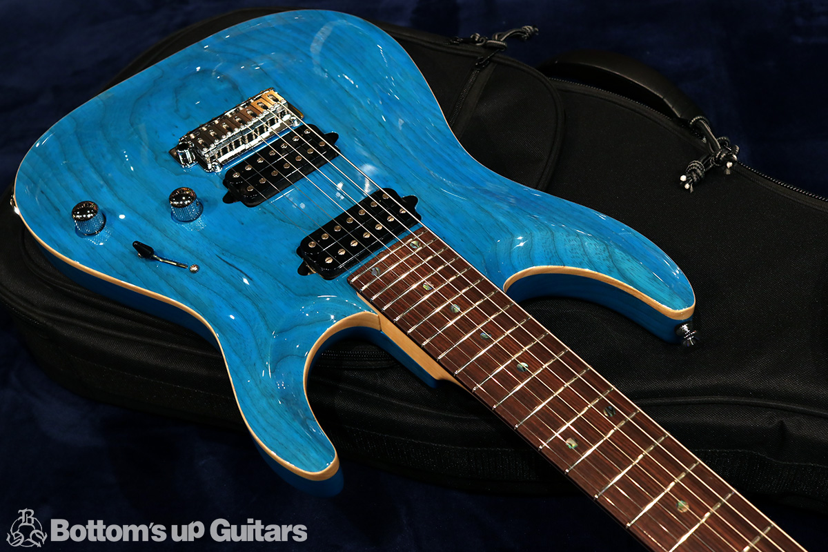 T's Guitars DST24-7st, Carved - Sheer Bora Bora Blue - 【ティースギターズ初の7弦カーブドモデル!】