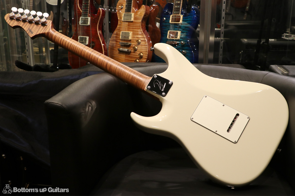 T's Guitars DST-Classic SSH RFMN - Vintage White -《Roasted Flame Maple Neck !!》※バリ虎指板 ※ASH BODY