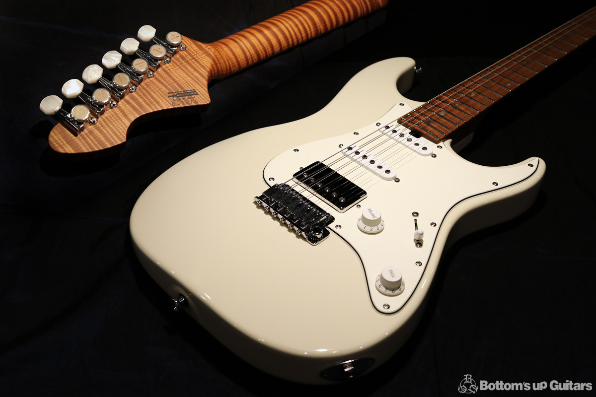 T's Guitars DST-Classic SSH RFMN - Vintage White -《Roasted Flame 