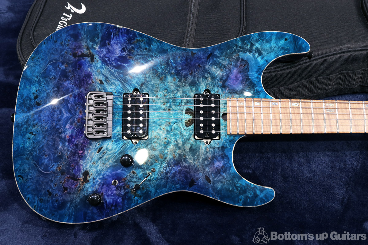 T's Guitars {BUG} DST-Pro22R 【B.U.G.特注 / 5A Burl Maple Top / 5A ローステッドフレイムネック & 指板】