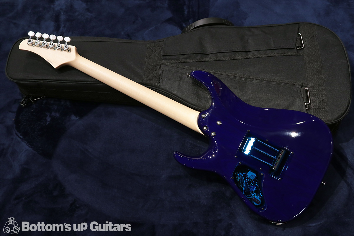 T's Guitars DST-Pro24 Burl Maple Top / Ash Back / German Maple Neck / Ebony FB - Blue Green Dyed -《バールメイプル＆特注カラー !!》