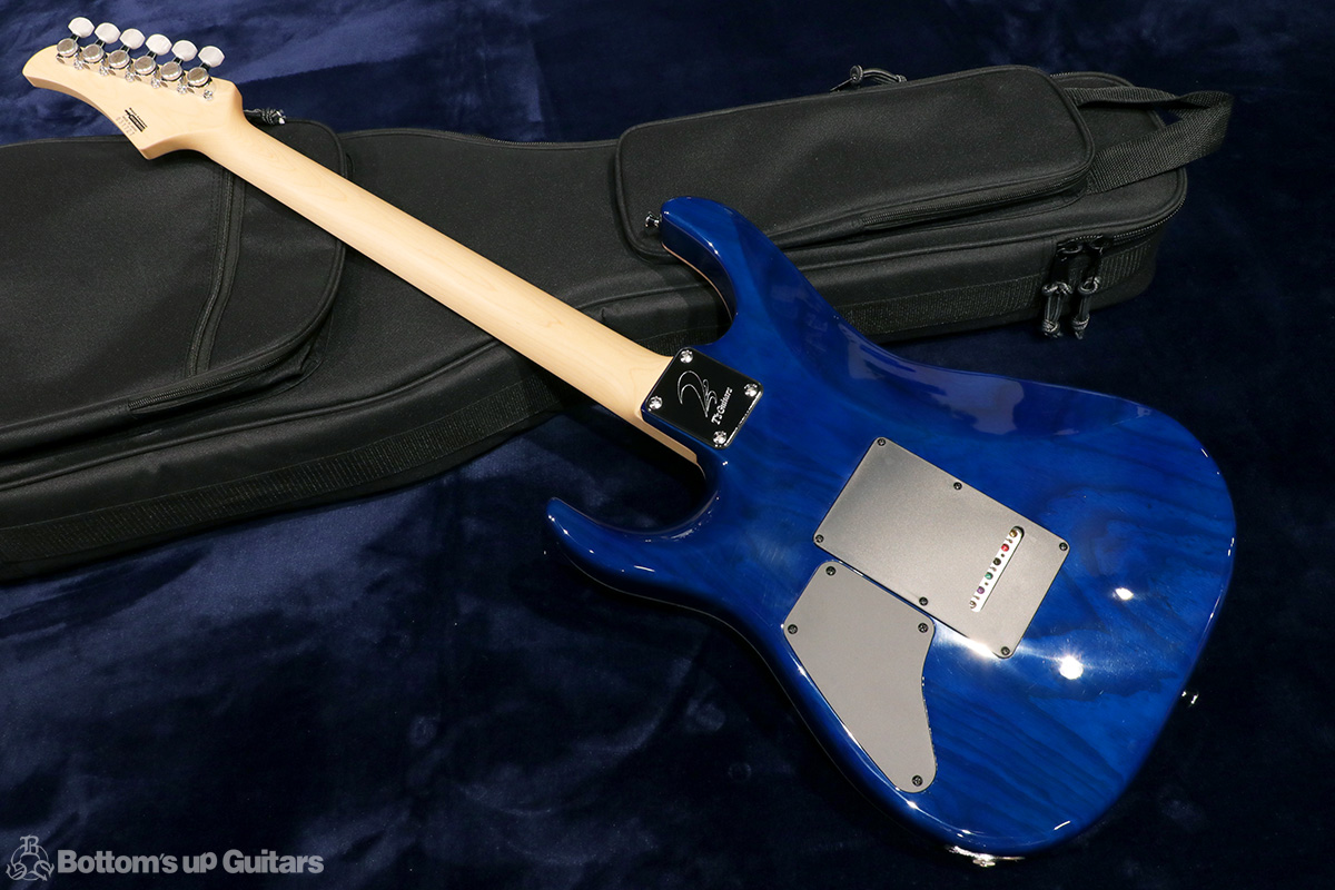 T's Guitars {BUG} DST-Pro 24 Flame - Trans Blue Denim Burst -