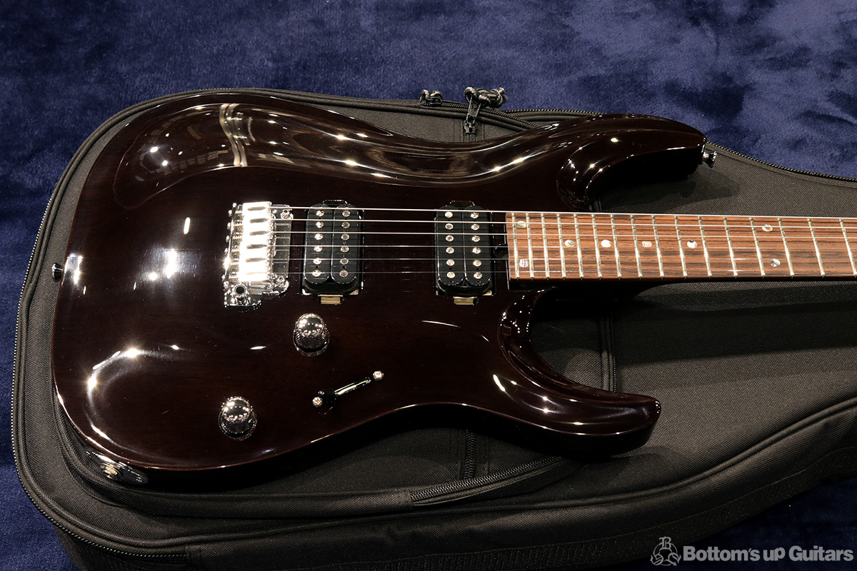 T's Guitars DST-pro24Carved Mahogany - Trans Black -