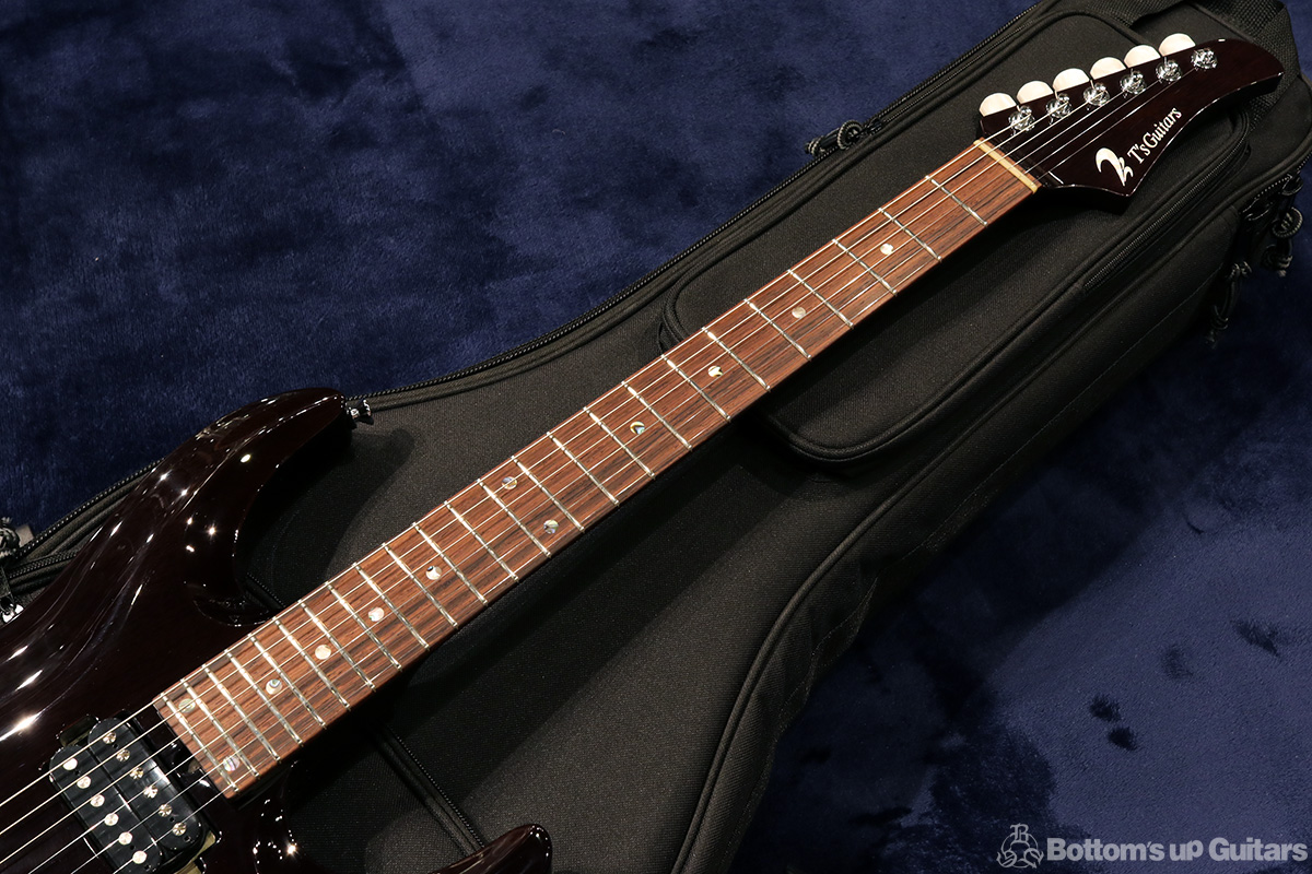 T's Guitars DST-pro24Carved Mahogany - Trans Black -