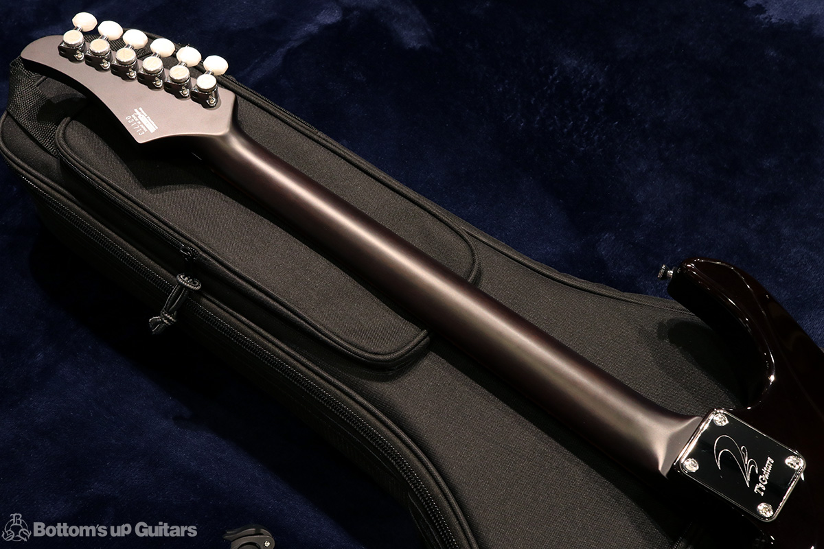 T's Guitars DST-pro24Carved Mahogany - Trans Black -