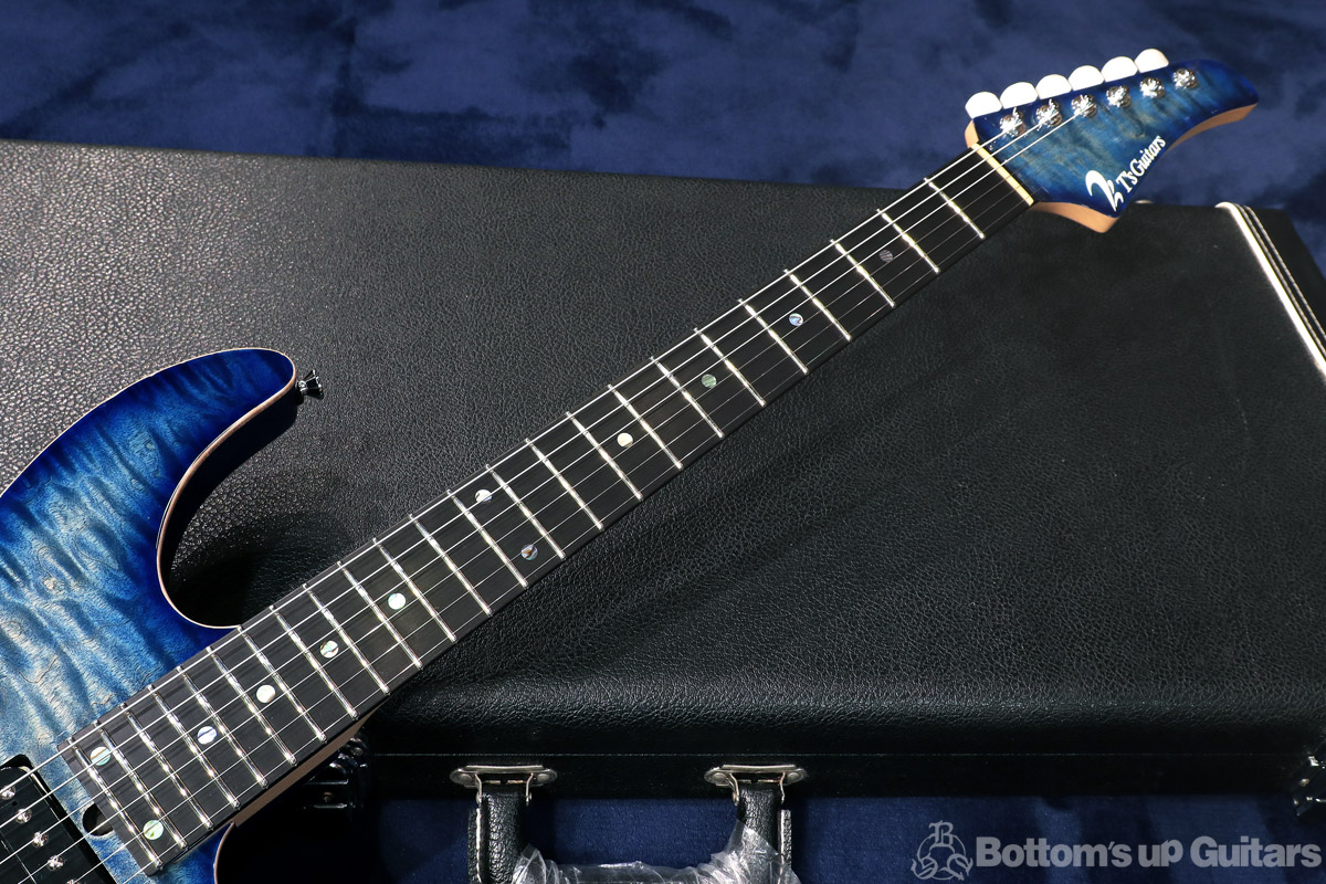  T's Guitars  DST-Pro24 Selected Quilt Top  - Whale Blue Bust - スペシャルPU搭載! @ Bottom's Up Guitars