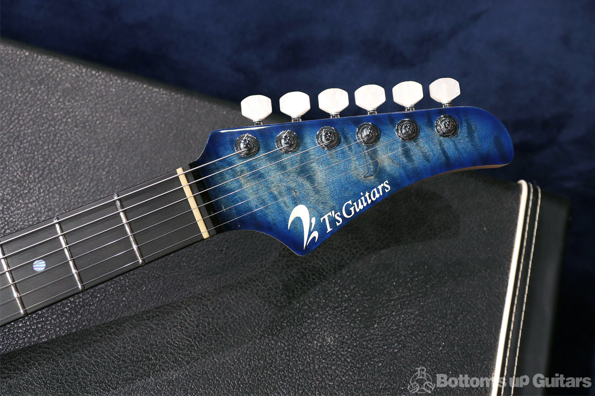  T's Guitars  DST-Pro24 Selected Quilt Top  - Whale Blue Bust - スペシャルPU搭載! @ Bottom's Up Guitars