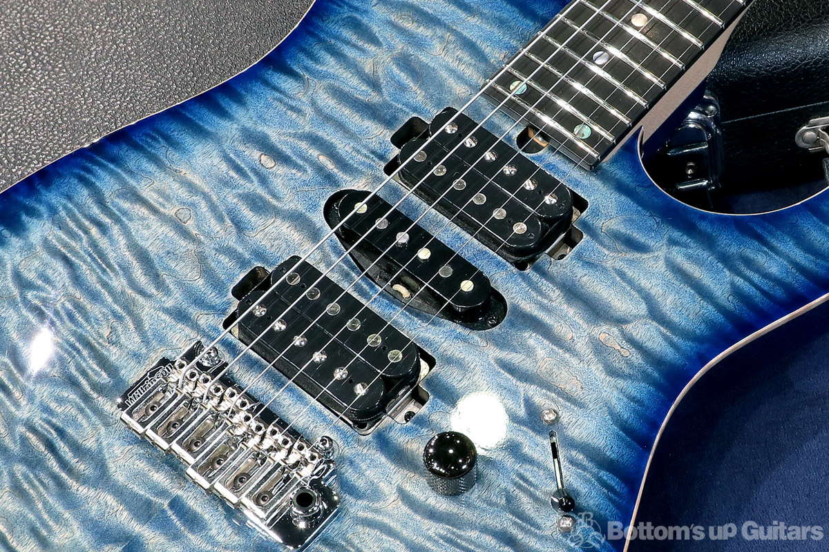  T's Guitars  DST-Pro24 Selected Quilt Top  - Whale Blue Bust - スペシャルPU搭載! @ Bottom's Up Guitars