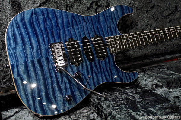 T's Guitars {BUG}DST-Pro24 5A Quilt - Arctic Blue - 【厳選AAAAAトップ !!】