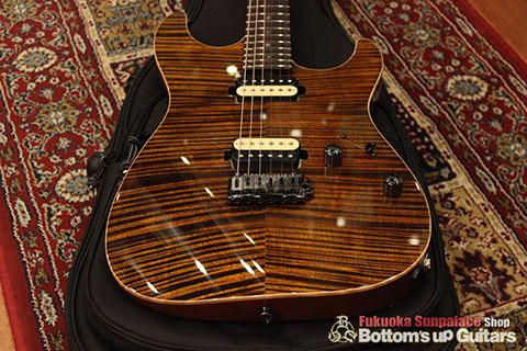 T's Guitars DST-DX 22 Hand Select 5A+ Top -Tiger Eye-【BUG Special Order】