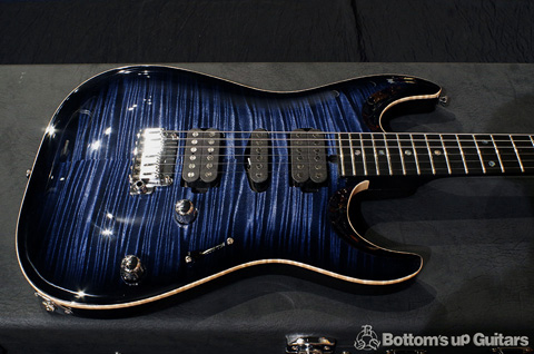 T's Guitars 2018 DST-pro22 Carvedtop Whale Blue Burst ニューモデル Sound Messe 出展品 ティーズギター カーブド アーチトップ