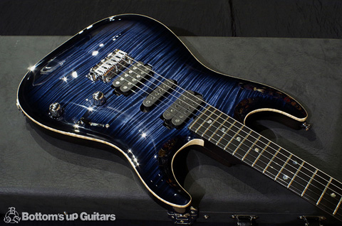 T's Guitars 2018 DST-pro22 Carvedtop Whale Blue Burst ニューモデル Sound Messe 出展品 ティーズギター カーブド アーチトップ