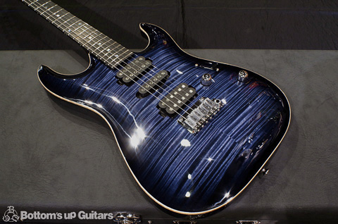 T's Guitars 2018 DST-pro22 Carvedtop Whale Blue Burst ニューモデル Sound Messe 出展品 ティーズギター カーブド アーチトップ