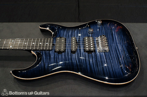 T's Guitars 2018 DST-pro22 Carvedtop Whale Blue Burst ニューモデル Sound Messe 出展品 ティーズギター カーブド アーチトップ