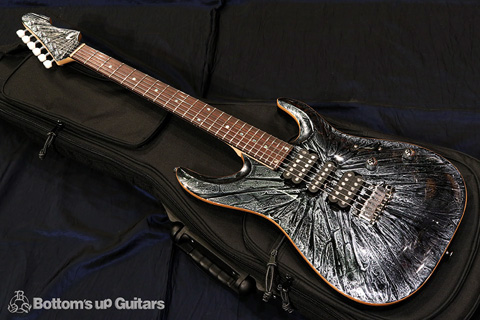 T's Guitars ニューモデル 2018 DST-24 Carved top Flare Gunmetallic  BUGセレクト品 ファーストロット