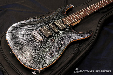 T's Guitars ニューモデル 2018 DST-24 Carved top Flare Gunmetallic  BUGセレクト品 ファーストロット