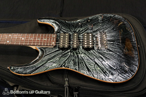 T's Guitars ニューモデル 2018 DST-24 Carved top Flare Gunmetallic  BUGセレクト品 ファーストロット