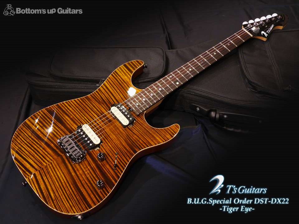 T's Guitars DST-DX 22 5A+ Selected Top -Tiger Eye- 【BUG Special Order】現地材選定特注モデル