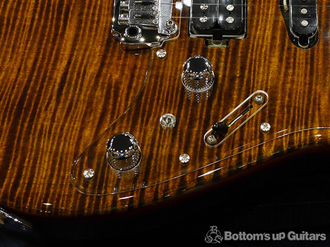 T's Guitars ST-Hollow Deluxe Rosewood Neck - Tiger's Eye -【BUG Special Order】