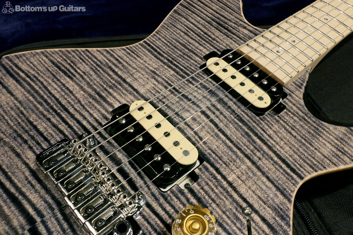 T's Guitars {BUG} 2019 Vena22  AAAAA Maple Top - Trans Black Denim -【2019年 New Version!】