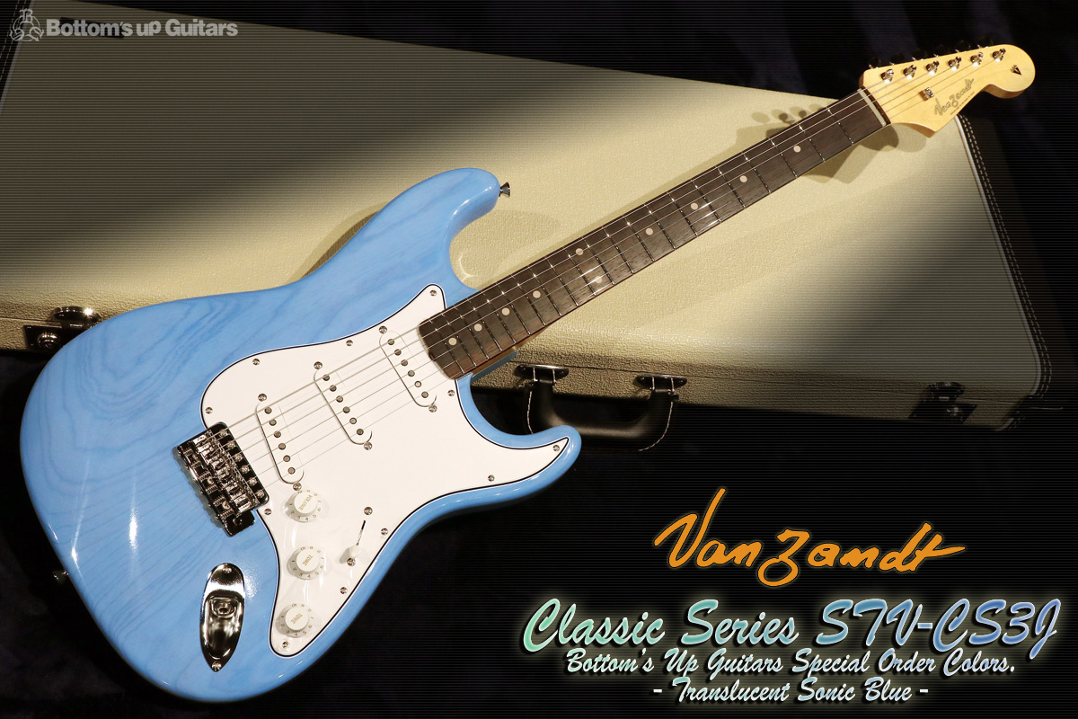 Vanzandt {BUG}Classic Series STV-CS3J ハカランダ指板 Brazilian Rosewood - Translucent Sonic Blue - 《限定モデル / 当社オーダーワンオフカラー!》